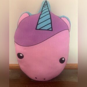 Unicorn pillow plush stuffed pink purple turquoise